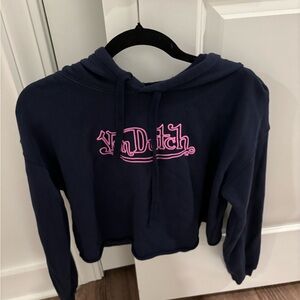 Von Dutch cropped hoodie